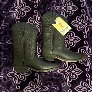 Masterson Black Cowboy Boots